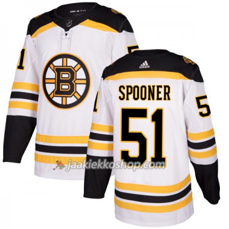 Miehille NHL Boston Bruins Pelipaita Ryan Spooner 51 Adidas 2017-2018 Valkoinen Authentic